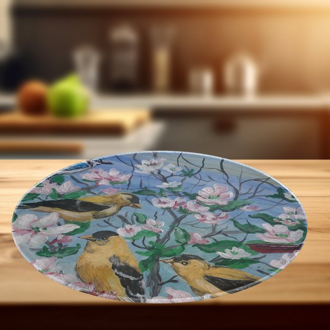 Neue Vogelsammlung Schneidebrett ( Elegant bird painting printed on home decor)