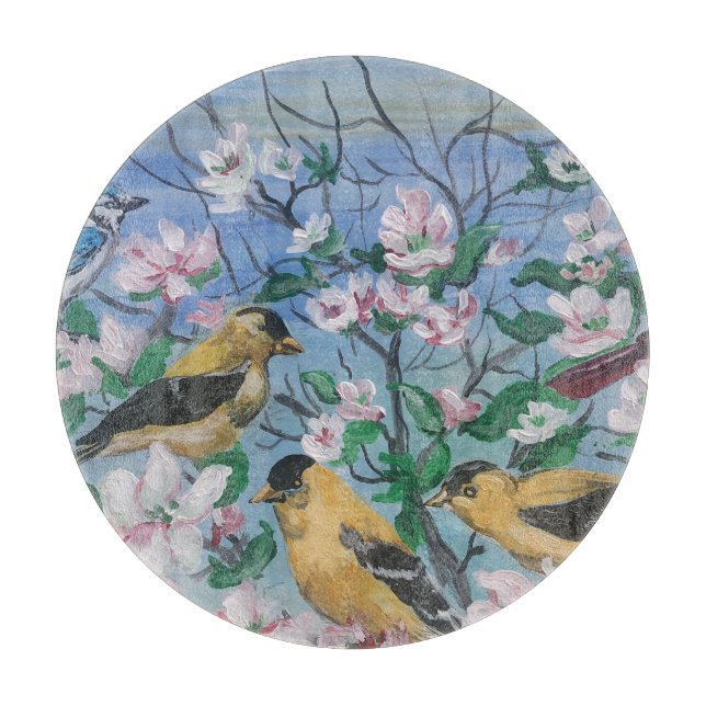 Neue Vogelsammlung Schneidebrett (Vorderseite)