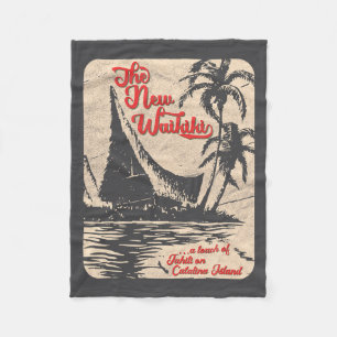 Neue Waikiki Tiki Bar Hawaiian Style Retro 50er St Fleecedecke