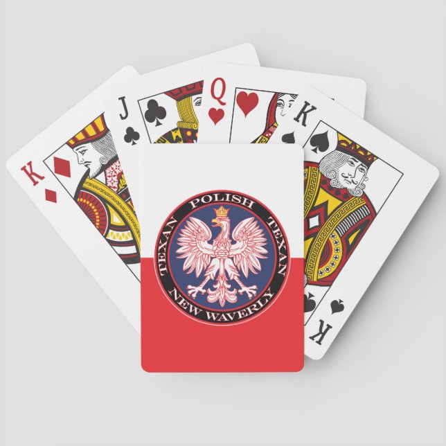 Neue Waverly Round Polnisch Texan Spielkarten (Rückseite)