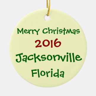 NEUE WEIHNACHTSverzierung 2016 JACKSONVILLES Keramikornament