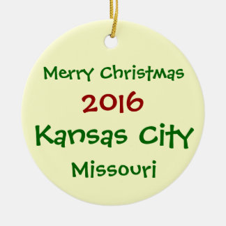 NEUE WEIHNACHTSverzierung 2016 KANSAS CITY Keramikornament