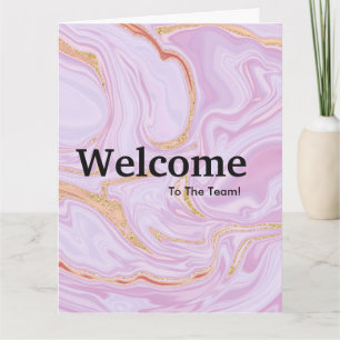 Neue Welcome Watercolor Card für Mitarbeiter Karte