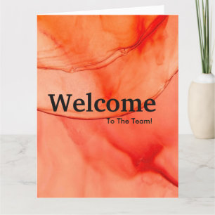 Neue Welcome Watercolor Card für Mitarbeiter Karte