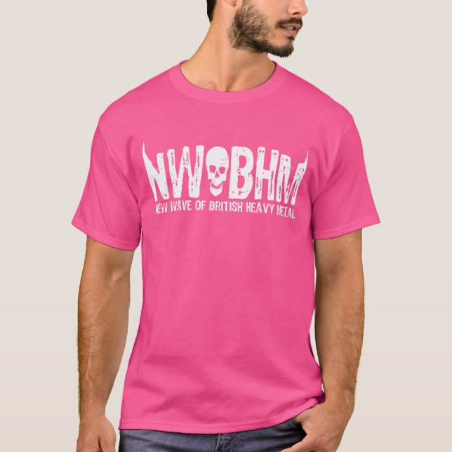 Neue Welle britischer Schwermetallschädel T-Shirt (Vorderseite)