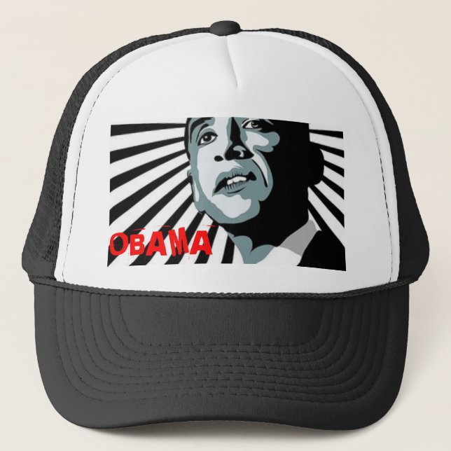 Neue Welle Obama Truckerkappe (Vorderseite)