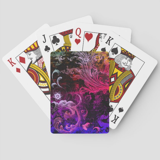 Neue Welle Vintag Spielkarten (Rückseite)