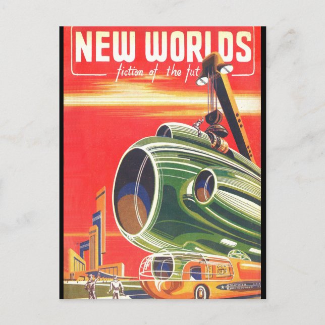 Neue Welten 1950_Pulp Art Postkarte (Vorderseite)