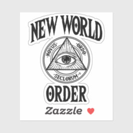 Neue Weltordnung Illuminati Aufkleber