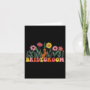Neue Wildblume Bräutigam erster Geburtstag & Amp; Karte