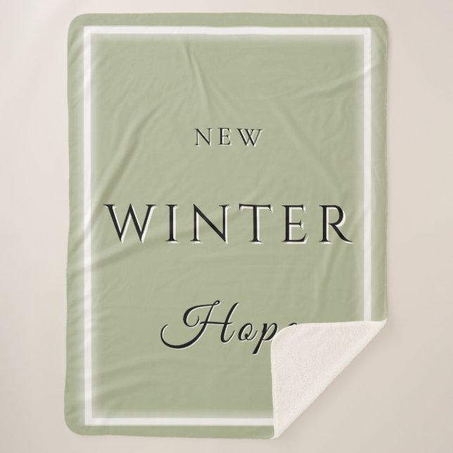 Neue Winterhope Sherpadecke (Vorderseite)