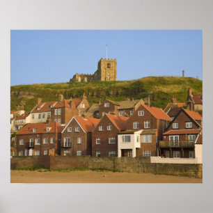 Neue Wohnbebauung und St Margarets Kirche, Whitby, Poster
