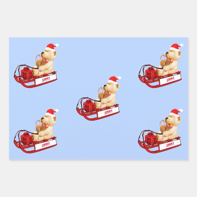 NEUE Wrapping Sheet-Set - anderes Namenssortiment Geschenkpapier Set (Vorderseite)