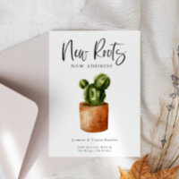 Neue Wurzeln neue Adresskaktus bewegen