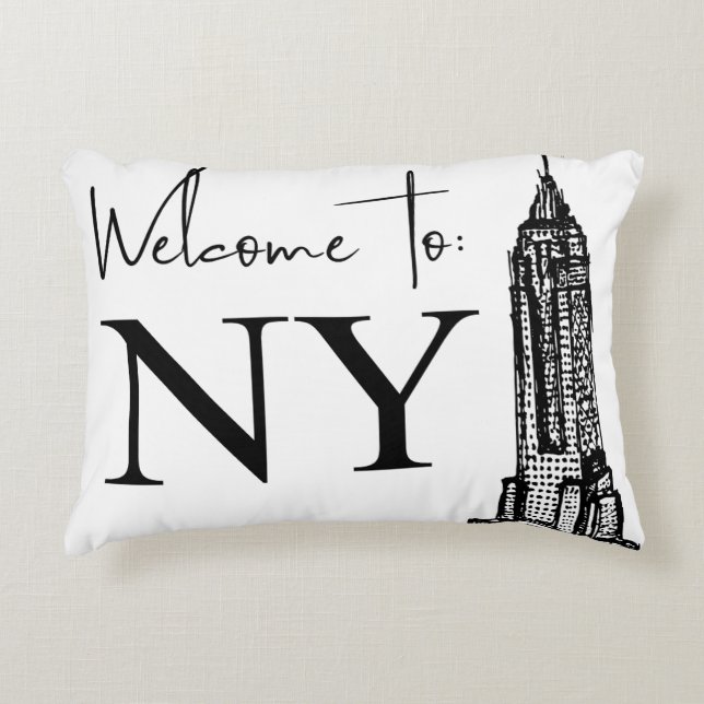 neue York Dekokissen (Vorderseite)