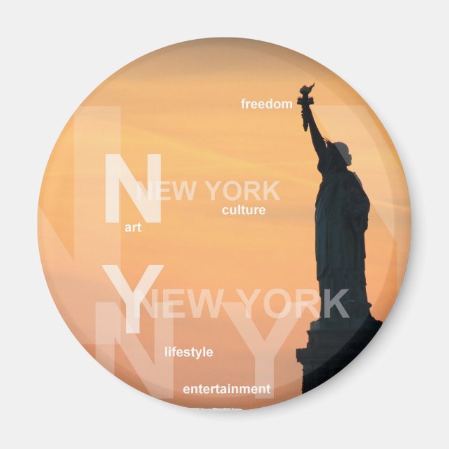 Neue york Stadt jede Statue der Freiheit usa Magnet (Vorne)