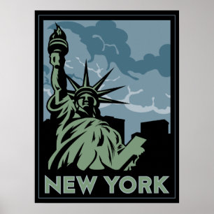 Neue york vereinte Staaten usa Vintage Retro-Reise Poster