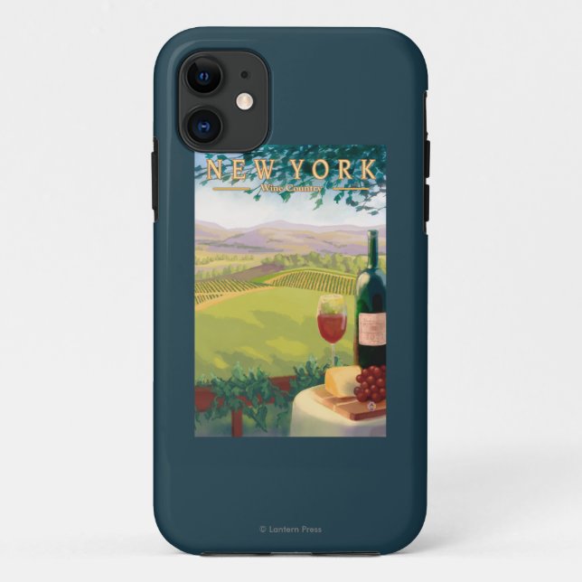 Neue YorkWine Land-Szene Case-Mate iPhone Hülle (Rückseite)
