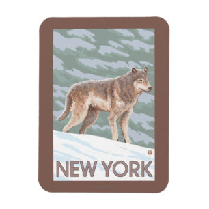 Neue YorkWolf Szene Magnet