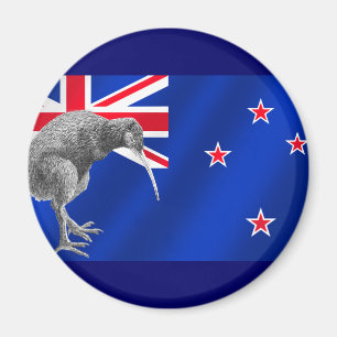 Neue Zealands Kiwis alle Weißfußballgeschenke Magnet