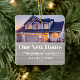 Neue Zuhause Address Foto Holiday Keramikornament