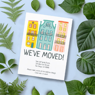 Neue Zuhause Address Moving Ankündigung Niedlicher Postkarte