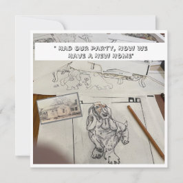 Neue Zuhause-Adresse Ankündigung