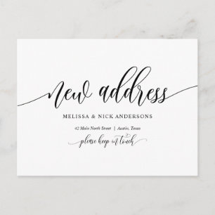 Neue Zuhause-Adresse, Ankündigung "Verschieben" Postkarte