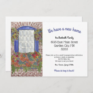 Neue Zuhause-Adresse des gestrichenen Fensters Ankündigung