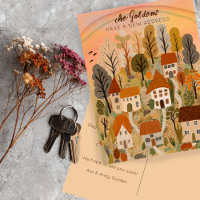 Neue Zuhause-Adresse Moving Autumn Country Village
