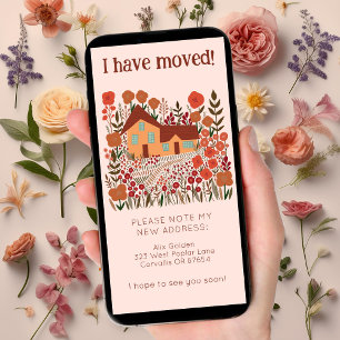 Neue Zuhause-Adresse Niedlich Bauernhof Baumfreie Save The Date