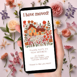 Neue Zuhause-Adresse Niedlich Bauernhof Baumfreie Save The Date