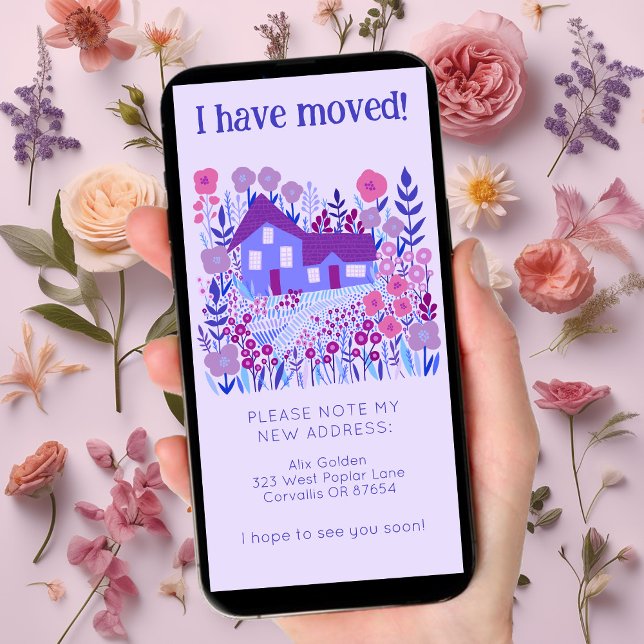 Neue Zuhause-Adresse Niedlich Bauernhof Baumfreie  Save The Date (New Home Address Change We Have Moved Cute Rustic Farmhouse Tree-Free eCard Digital Announcement)