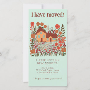 Neue Zuhause-Adresse Niedlich Bauernhof Baumfreie Save The Date