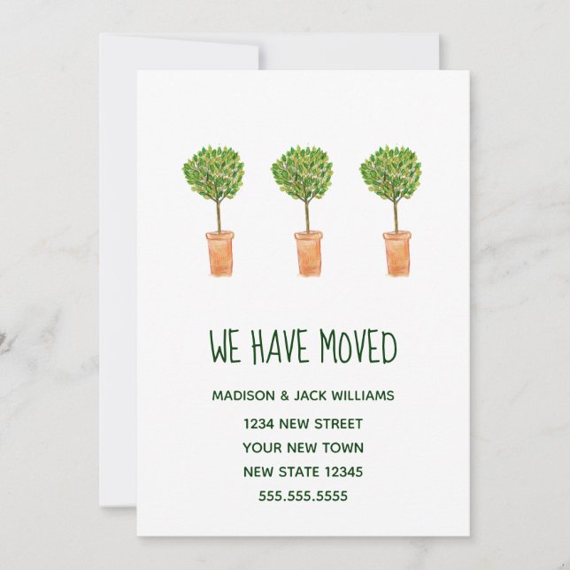 Neue Zuhause | Änderung der Anschrift | Ankündigun (Vorderseite)