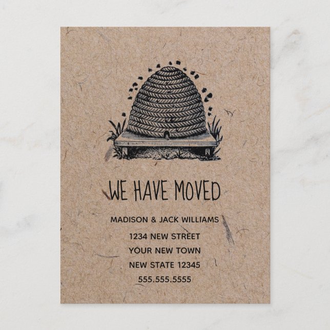 Neue Zuhause | Änderung der Anschrift | Ankündigun Postkarte (Vorderseite)