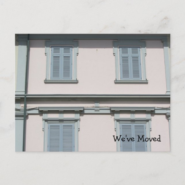 Neue Zuhause Ankündigungspostkarte (Vorderseite)