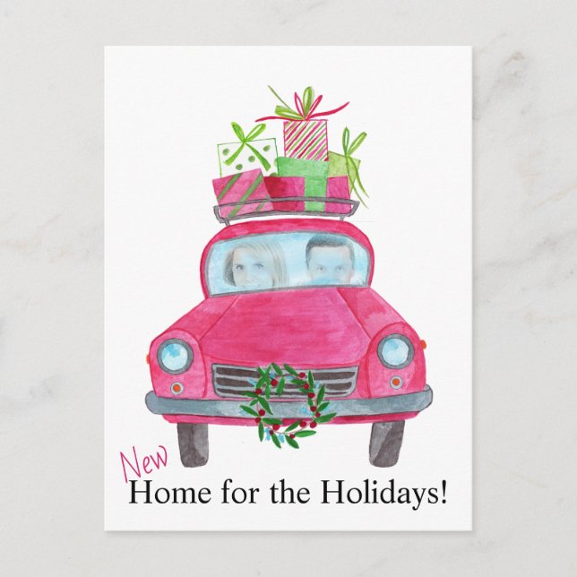 Neue Zuhause anpassbare Fotokarte Postkarte (Vorderseite)