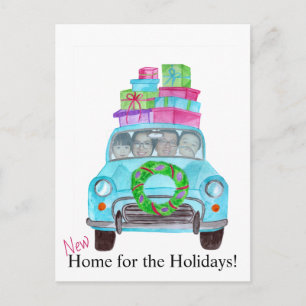 Neue Zuhause anpassbare Fotokarte Postkarte