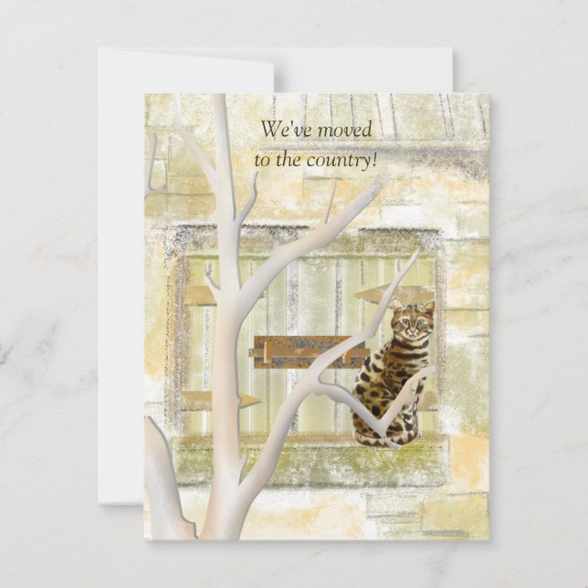 Neue Zuhause auf der länderspezifischen Flachbilds Mitteilungskarte (Vorderseite)