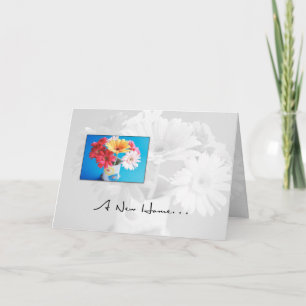 Neue Zuhause-Blume Karte