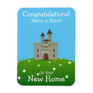 Neue Zuhause-Card Magnet