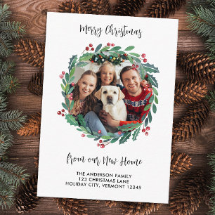 Neue Zuhause Foto Grüne Kraut Weihnachtsfeier Movi Begleitkarte