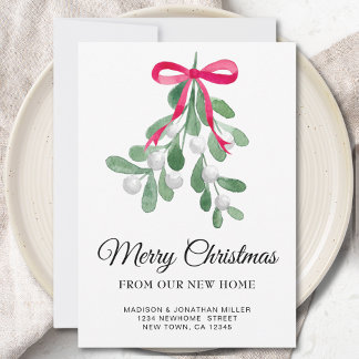 Neue Zuhause Frohe Weihnachtsbewegung Ankündigung