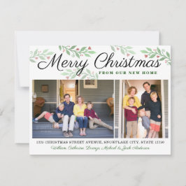 Neue Zuhause Fröhliche Weihnachten 2 Foto Feiertag Ankündigung