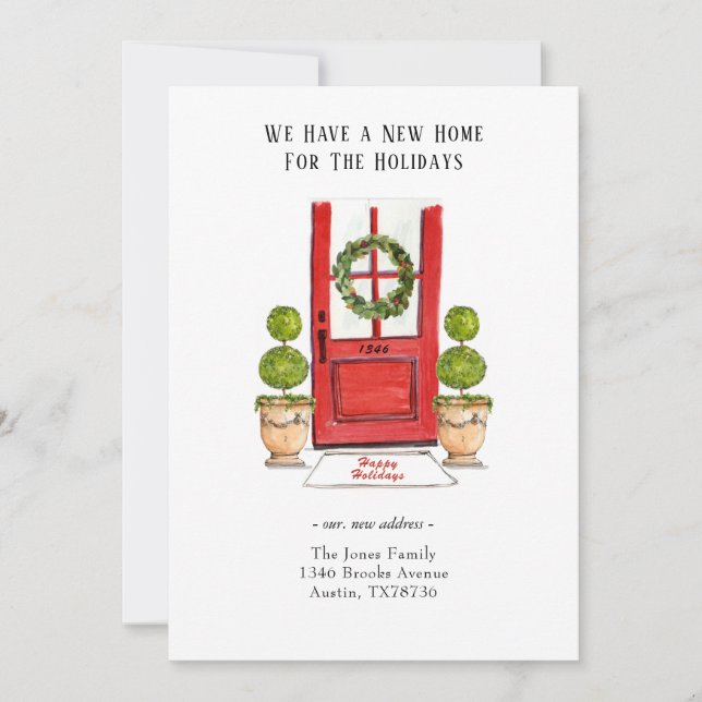 Neue Zuhause für bewegte Feiertage Einladung (Vorderseite)