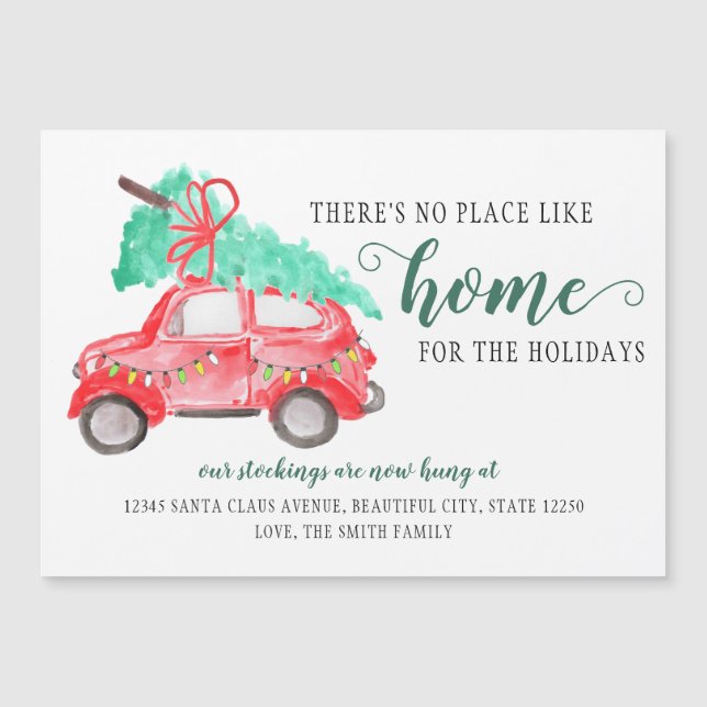 Neue Zuhause für die Ankündigung zur Weihnachtsfei (Vorderseite)