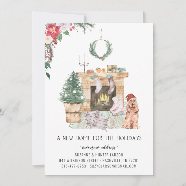 Neue Zuhause für die Feiertage-Ankündigung Ankündigung (Vorderseite)
