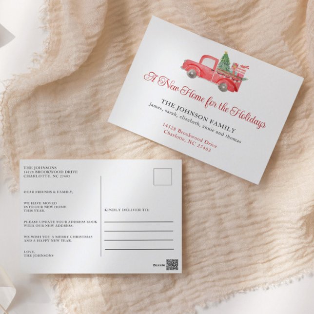 Neue Zuhause für die Feiertage-Ankündigung Postkarte (Von Creator hochgeladen)