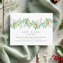 Neue Zuhause für die Feiertage-Ankündigung Postkarte